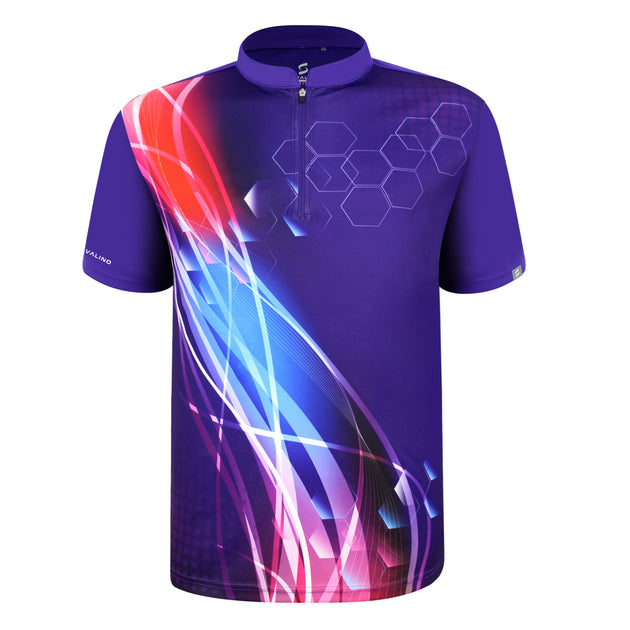 SAVALINO Men's Sublimation Bowling Jersey - Material Wicks Sweat And Dry  Quickly - Size S-5XL