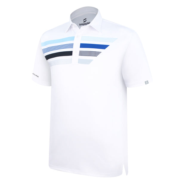 ALVARO POLO SHIRT WHITE/BLUE