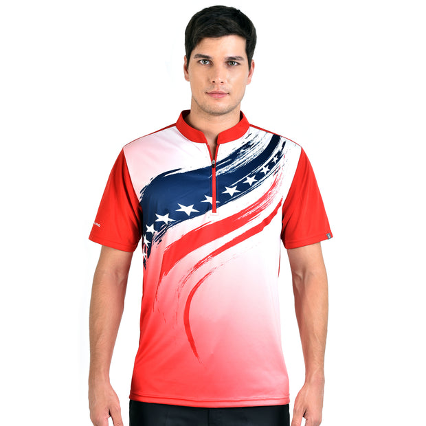 FOLKE BOWLING JERSEY RED