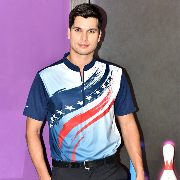 FOLKE BOWLING JERSEY NAVY