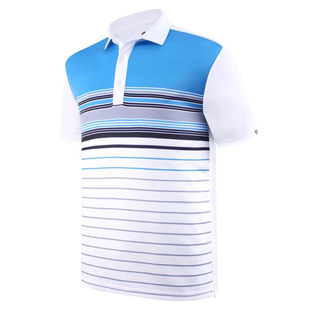 FIDEL POLO SHIRT WHITE BLUE