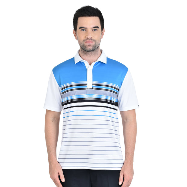 FIDEL POLO SHIRT WHITE BLUE