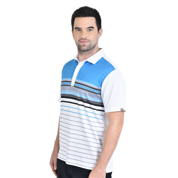 FIDEL POLO SHIRT WHITE BLUE