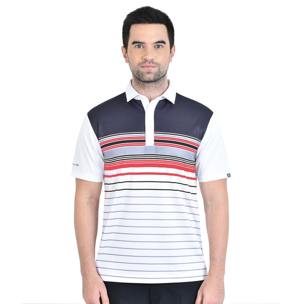 FIDEL POLO SHIRT WHITE BLACK