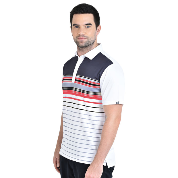 FIDEL POLO SHIRT WHITE BLACK